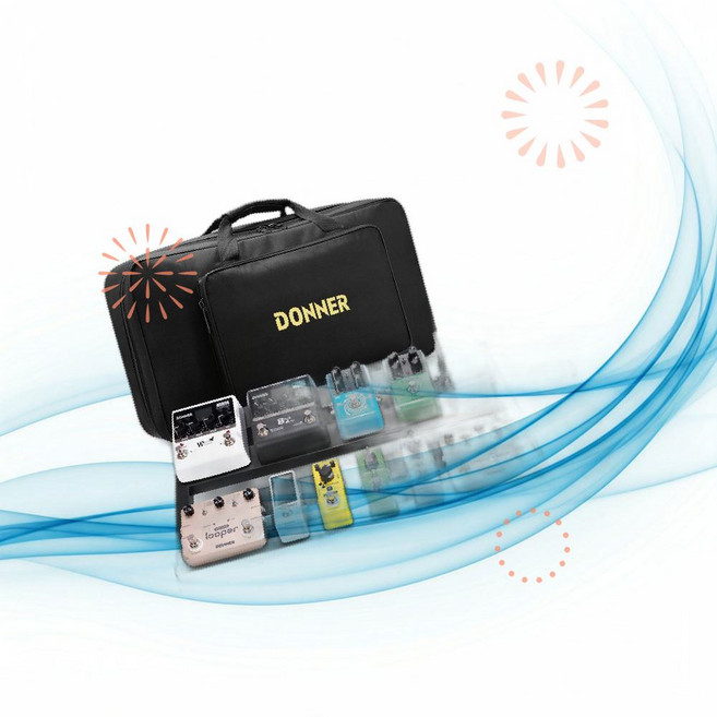 Donner 도너 일렉 기타 가방 페달 보드 케이스 DB-3 알루미늄 50 x 29 10cm 포함 ZT, 1개