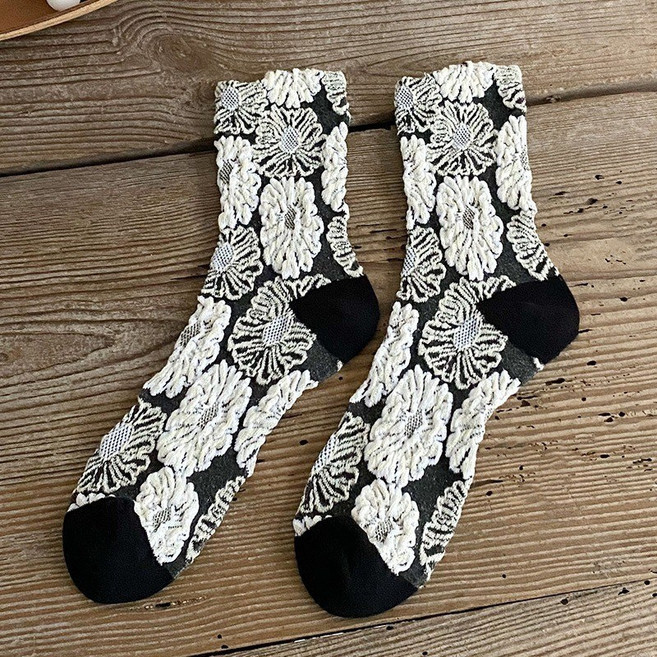 Justin&Casie 秋冬款日系百搭復古學院風少女中筒襪 MX358 休閒襪 可愛女襪 學生襪 棉襪