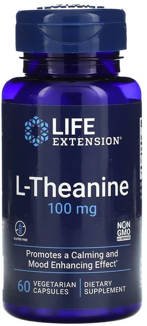 [정품보장]라이프익스텐션 L-테아닌 100mg Life Extension 60정 X 2병, 2개 - 쿠팡