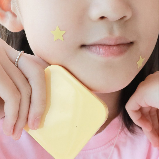 별모양 트러블 얼굴용 스팟 뷰티 케어 여드름 패치 케이스 포함 60매입, 1개, 60개입