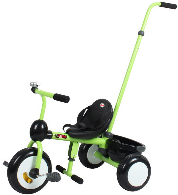 兒童三輪車 腳踏車手推車 幼童手推腳踏三輪車, 1個, 黃色