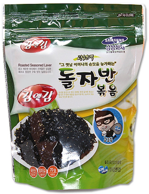 [가온애] 소문난 고소한 돌김자반 70g, 1개