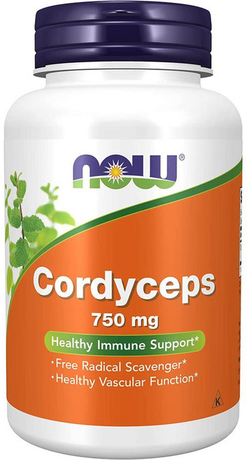 나우푸드 코디셉스 동충하초 750mg NOW Cordyceps, 1개, 90정