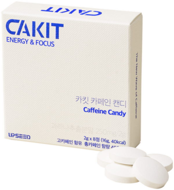 [3팩] 카킷 카페인 캔디 커피 대용 카페인, 16g, 3박스