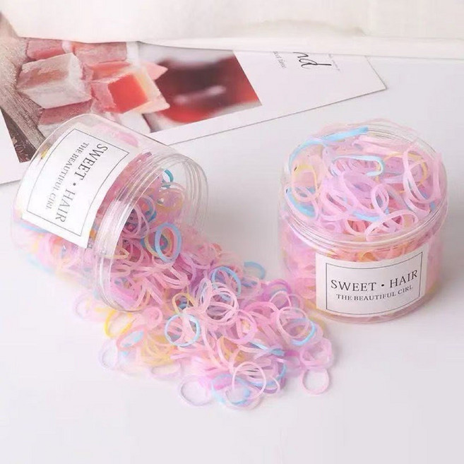 SWEET HAIR 兒童橡皮筋髮圈 彩色高彈力髮圈組