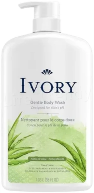 아이보리 젠틀 바디워시 알로에향, 1개, 1.03L - 쿠팡