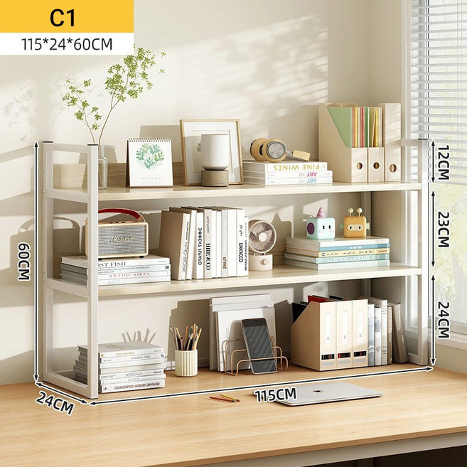 책상 정리 공간 수납 다용도 선반, 3단, C1