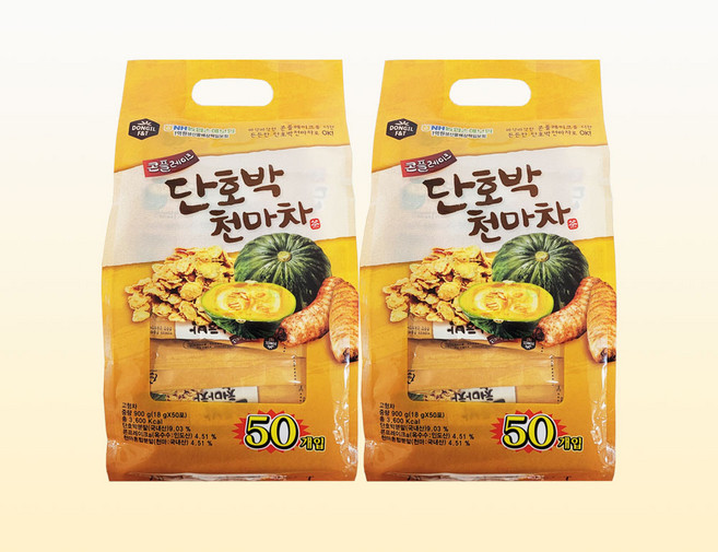 동일 콘플레이크 단호박차 100T (50T X 2개), 2개, 1개입, 18g