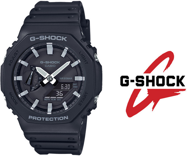 카시오 지샥 지얄오크 전자시계 남자손목시계 훈련병 스포츠워치 블랙화이트