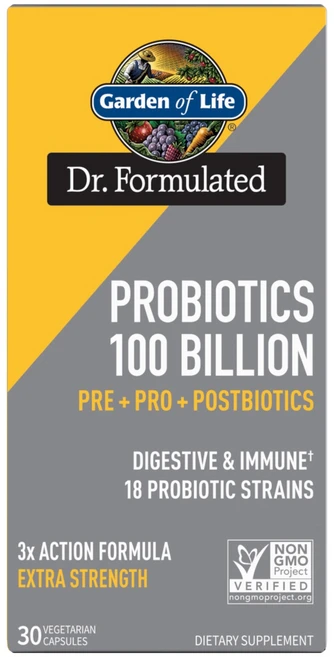 [미국정품직구상품] 가든오브라이프Dr. Formulated 프로바이오틱스 1000억 30캡슐, 1개, 30회분 - 쿠팡