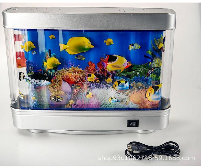 어항무드등 특이한무드등 가짜어항 수족관 조명 인테리어 램프, USB, 5w