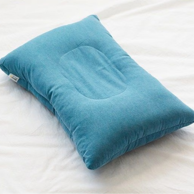 편안한 밤 상쾌한 아침 코튼샤워 통세탁건조 스마트 경추 꿀잠베개, 1개, 틸그린