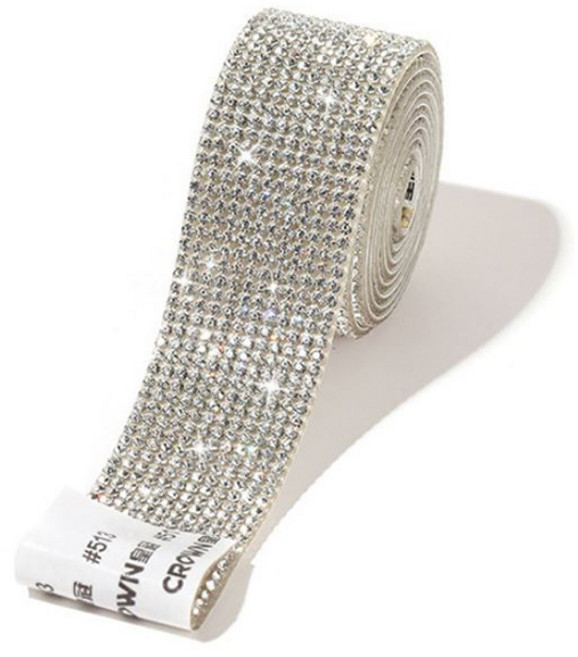 네일룸 DIY 큐빅 스티커 롤 10줄 크리스탈 줄큐빅 롤스티커 90cm
