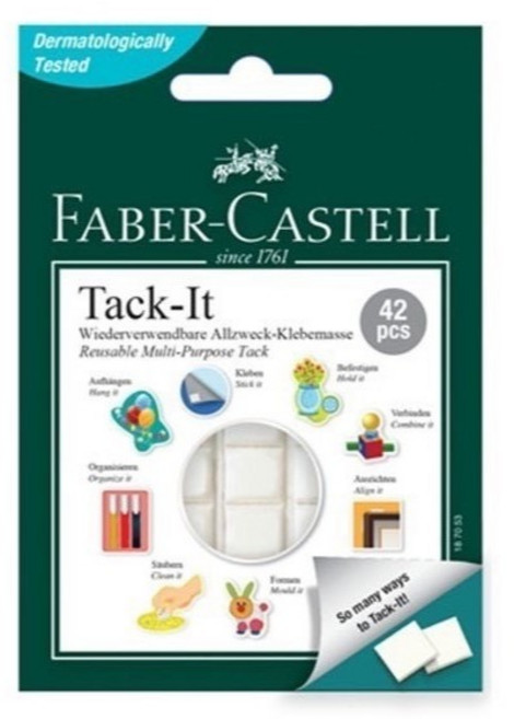 輝柏 Faber-Castell 萬用黏土 隨意貼 - 辦公王, 1個, 白黏土30g(42pcs), 白