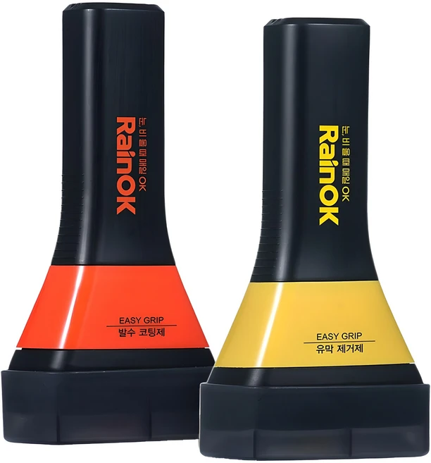 불스원 Rain OK 뉴 이지그립 유막제거제 + 발수코팅제 세트, 120ml, 1개 - 쿠팡