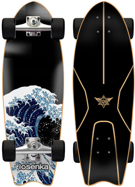 cx4스케이트보드surfskate육지 남녀용네바퀴서핑 보드, I, 1개