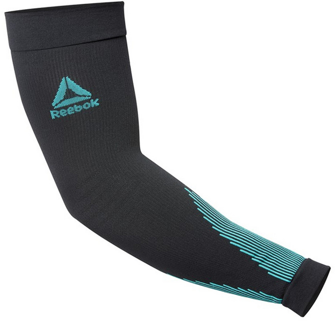 리복 컴프레션 니트 암 슬리브 블랙 RRSL-1503, 블루/블랙, 1세트