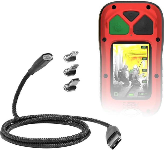 BoxWave Seek Thermal FirePRO 300과 호환되는 케이블 - MagnetoSnap PD AllCharge (100W) 자석 충전 브레이드 USB 타입-C, BoxWave Seek Thermal FirePRO 3