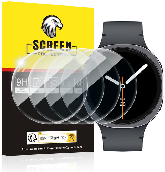 갤럭시 워치8 40mm/44mm/46mm강화유리 보호필름 4매 세트, 4개