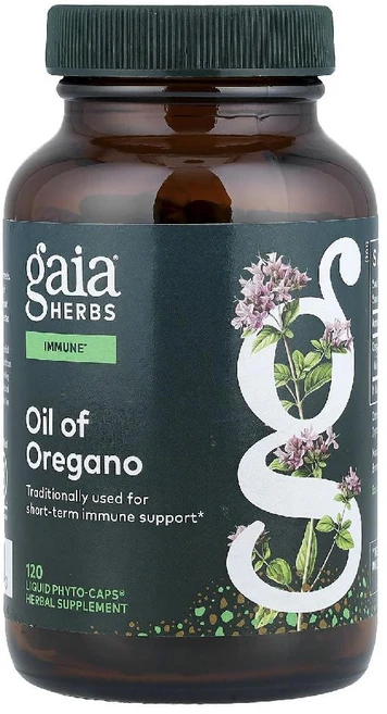 가이아허브 오레가노 오일 Oil of Oregano Liquid PhytoCaps 120정, 1개 - 쿠팡