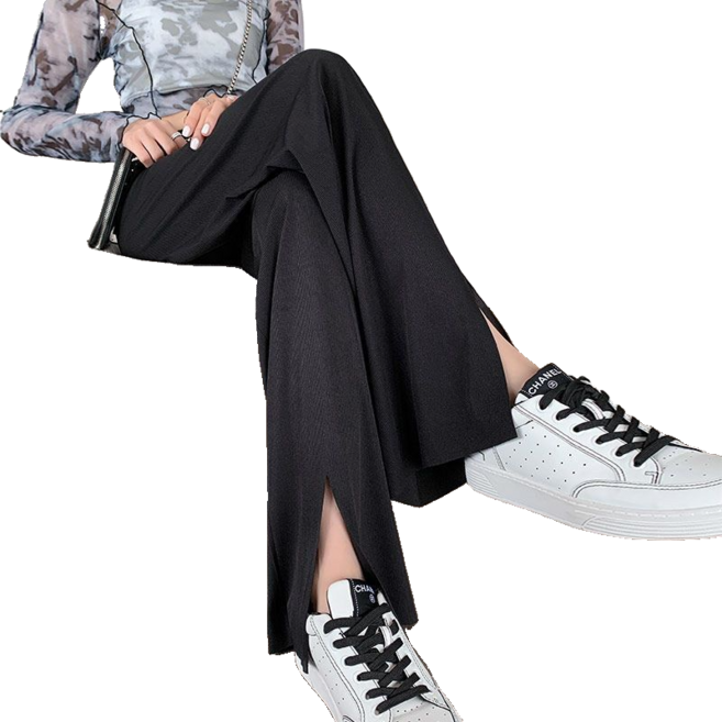 여자 여름 빅사이즈 얇은 슬랙스 아이스 와이드 팬츠 M 뉴타임즈 Q608P120