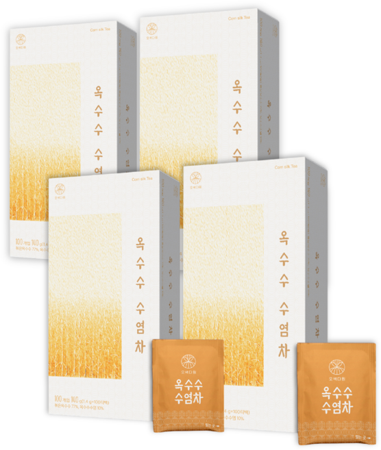 오색다원 옥수수수염차, 4개, 100개입, 1.4g