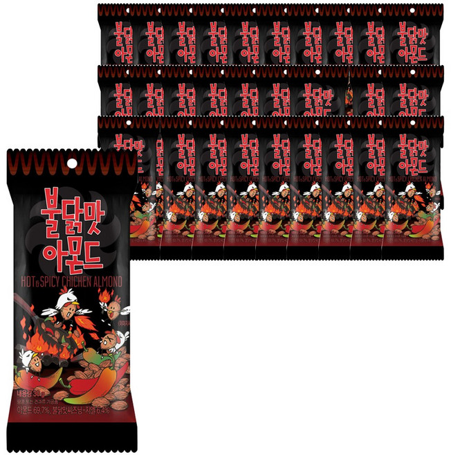 탐스팜 불닭맛 아몬드, 30g, 72개
