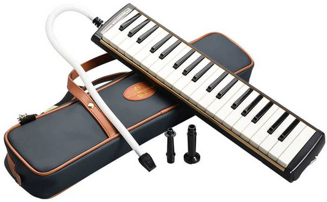 스즈키 멜로디언 M37C 키보드 하모니카 멜로디카 알토, M-32C+키보드 스티커+자습서, 1개