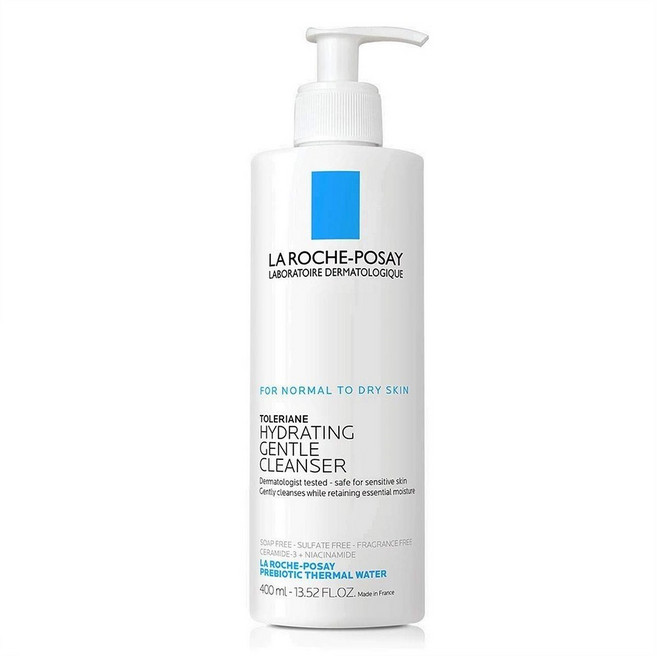 La Roche-Posay Gentle Cleanser 라로슈포제 하이드레이팅 젠틀 클렌저 13.52oz(400ml), 400ml, 1개