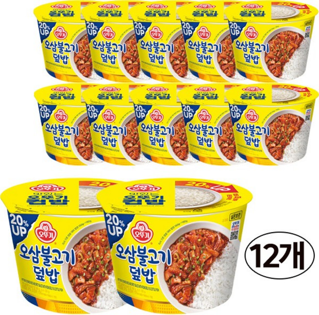 오뚜기 맛있는 컵밥 오삼불고기덮밥, 310g, 12개