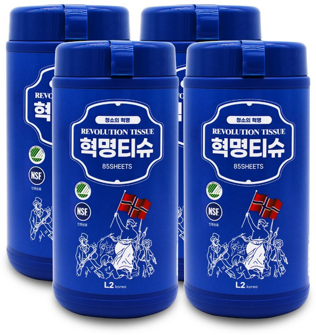 데일리아이디어 레볼루션 혁명티슈 85매 X 4통