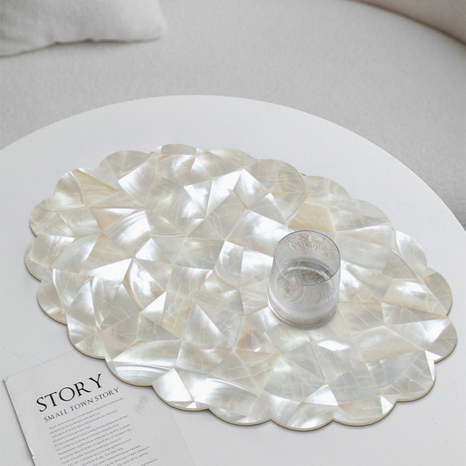 식탁매트 자개 호텔식 트레이 플레이팅 테이블깔개 30x45 팬텀컬러, 1개, 맞춤 제작을 위해 고객 서비스에 연락하세요., JS 다이아몬드 패턴 벨