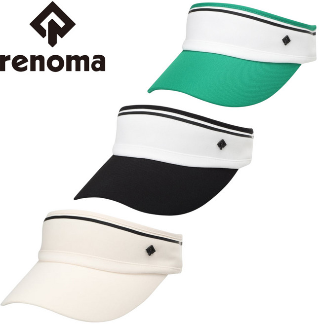 [백화점발송] 레노마 여성 썬바이저 컬러배색 자외선차단 사이즈조절 아웃도어 데일리 등산 골프 낚시 산책 여행 하이킹 캠핑 가벼운 모자