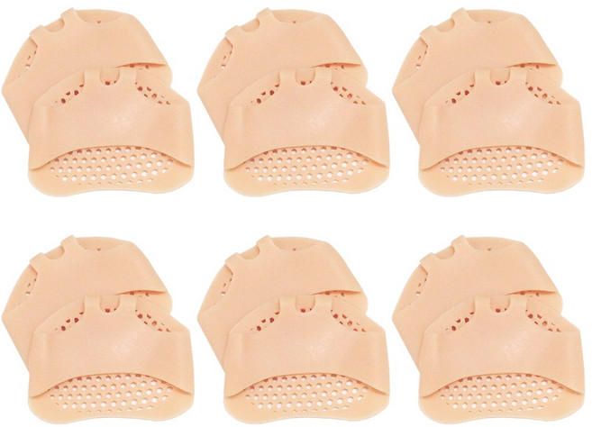 엠파이어 앞 발바닥 발보호 실리콘 쿠션 패드, 살색, 6세트
