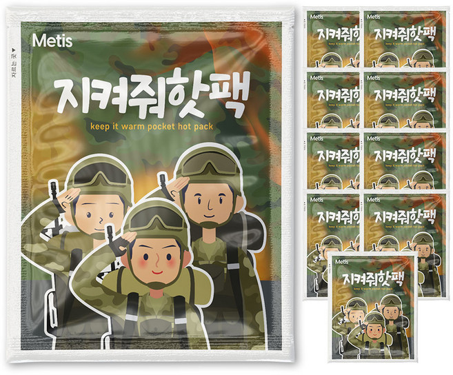 Metis 지켜줘 핫팩 포켓용 140g, 10개
