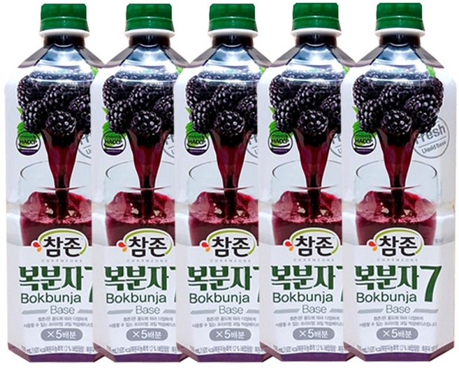 복분자원액 (참존 835ml) X 12, 5개, 835ml