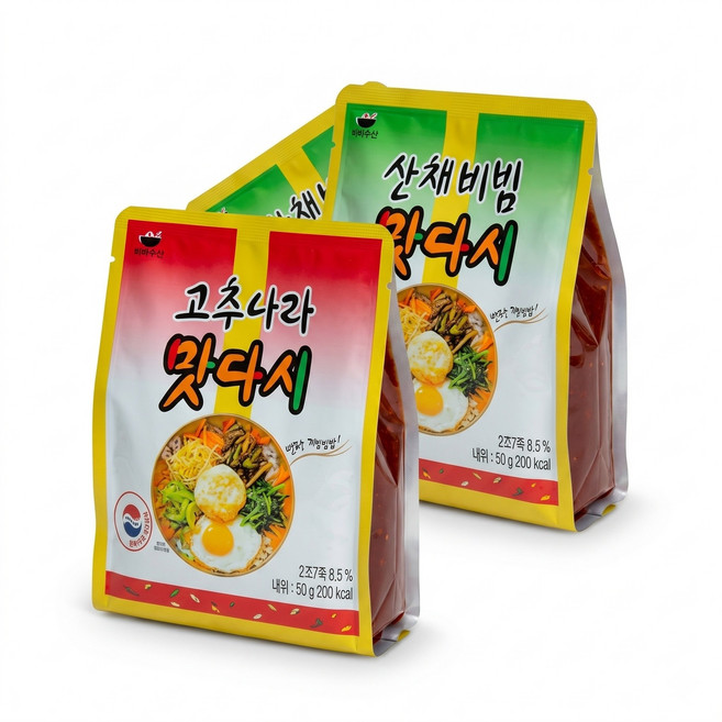 전투식량 군대 맛다시 달콤 새콤 매콤 고추나라 산채비빔 90g 비빔장, 1개