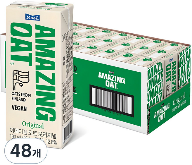 어메이징오트 오리지널 혼합음료, 190ml, 48개
