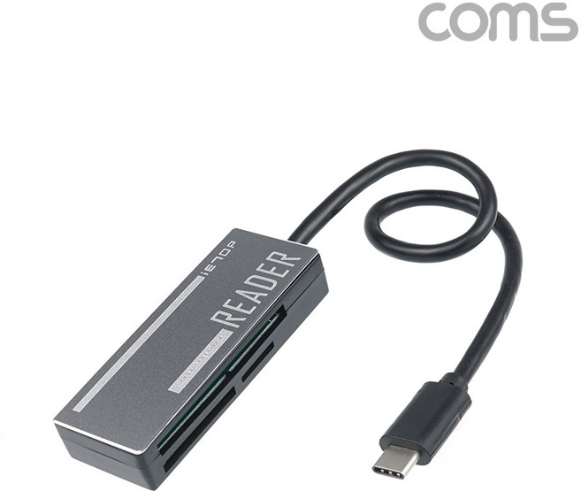 USB 3.1 (Type C) 카드리더기(외장형) (SD Micro SD(TF) CF) 멀티 카드리더 [IF838], 단일옵션