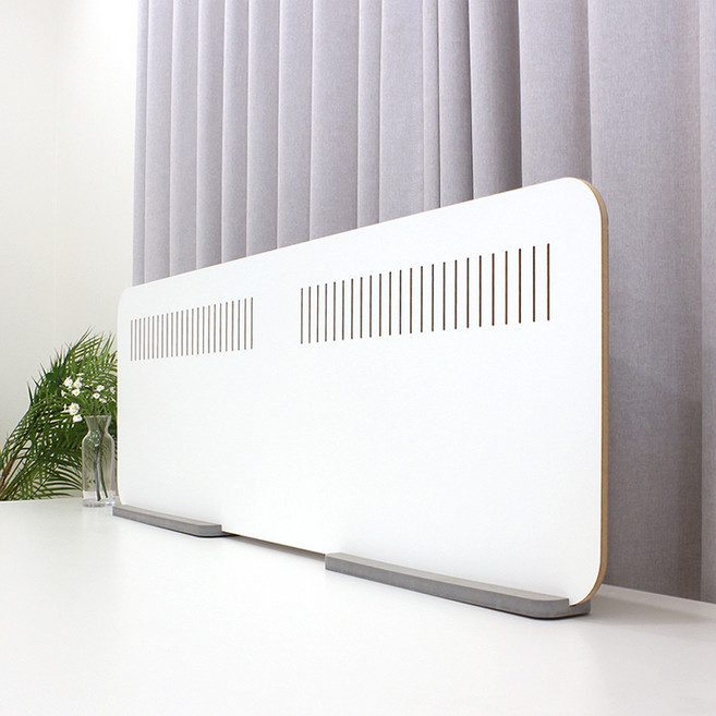 고야 줄무늬 양면 화이트 책상파티션 1200 공부방 사무실 칸막이 집중공간 인테리어