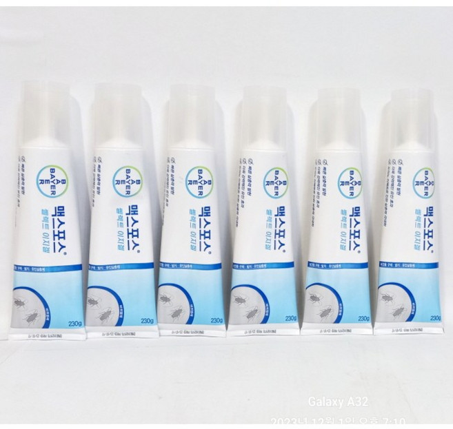 바이엘 맥스포스쎌렉트이지겔 230g 6개 바퀴벌레약 살충제 퇴치제
