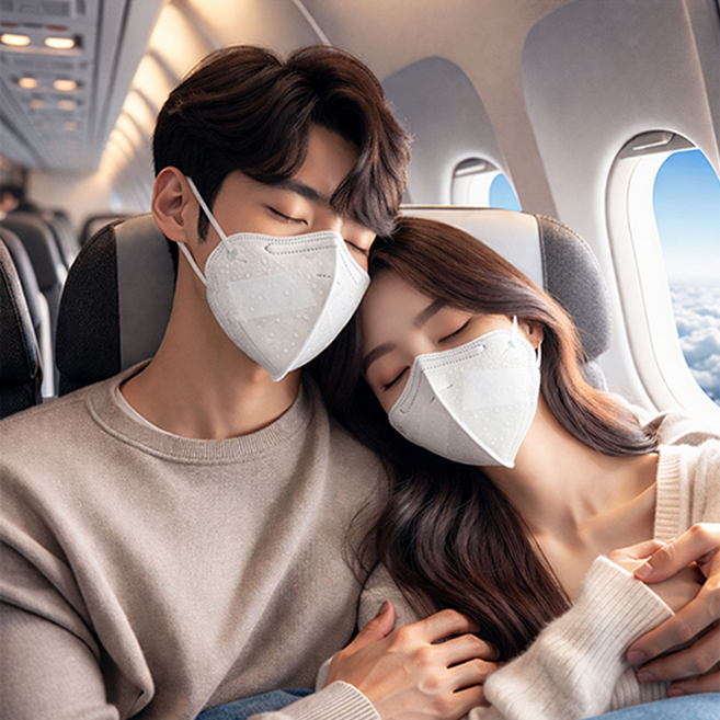 더조은 촉촉 순면 수분패드 일체형 가습마스크 새부리 대형 15매 스포이드 증정, 화이트, 1박스, 15매입