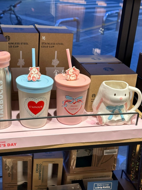 Erewhon 에러헌 텀블러 All Day Stainless Steel Cup w/ Straw 32oz, 딸기 초콜릿 15개