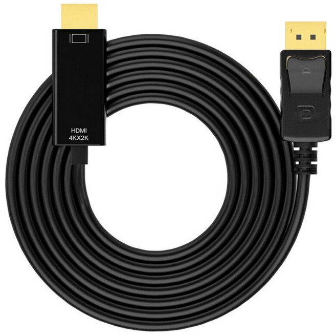 DP轉HDMI轉換線 高清影音傳輸適用多種設備, 1個, DP TO HDMI 1.8M-4K2K, -