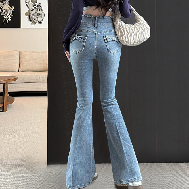 대박난박양 빈티지 하이웨스트 스판 부츠컷 청바지