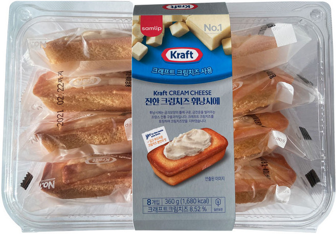 삼립 진한 크림치즈 휘낭시에 8개입, 360g, 3세트