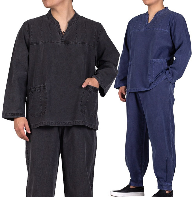 MM253 남성용 봄가을 면20수 티+바지 생활한복개량한복