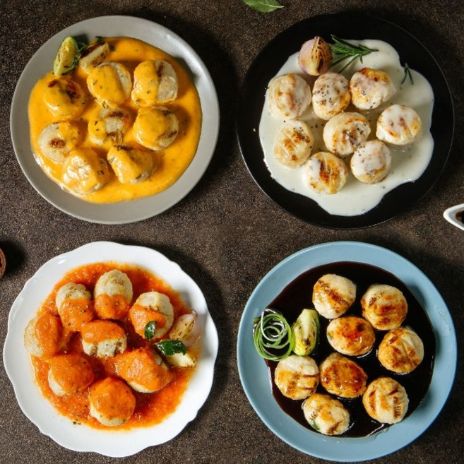 장인의주방GL [오쿡]소스 닭가슴살볼 4종 혼합 20팩(바베큐5+매콤까르보5+핫치즈5+크림치즈5), 20개