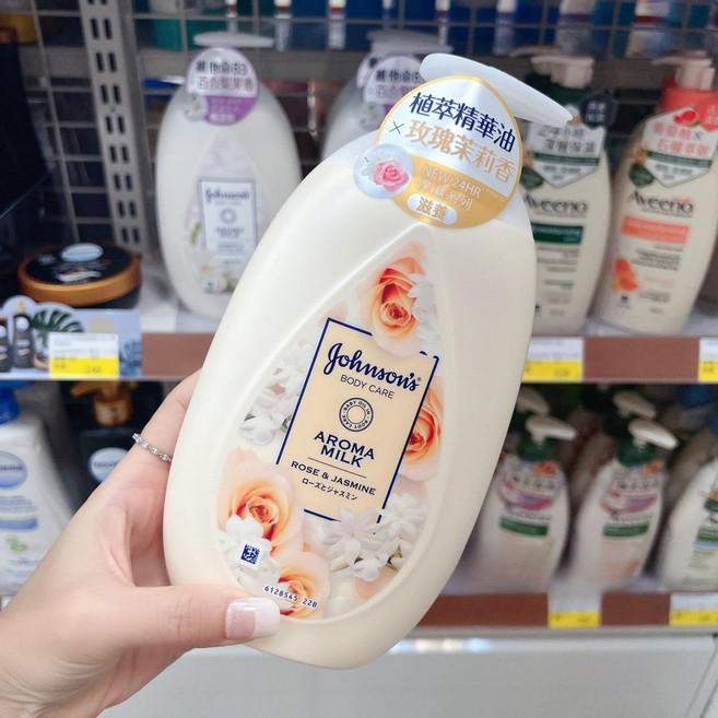 존슨즈 로즈자스민 고보습 모이스처라이징 바디로션, 옐로우, 2개, 500ml