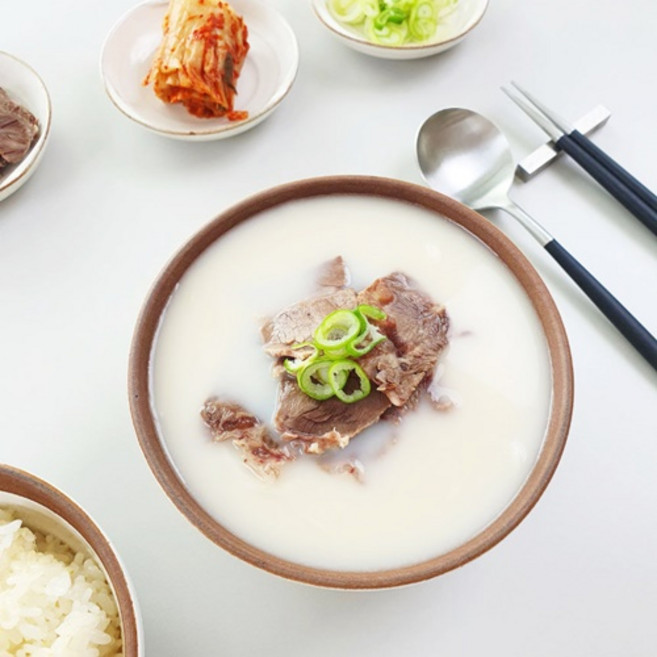 아이들도 먹을 수 있는 무첨가 소분된 한우 곰탕, 2개, 1kg